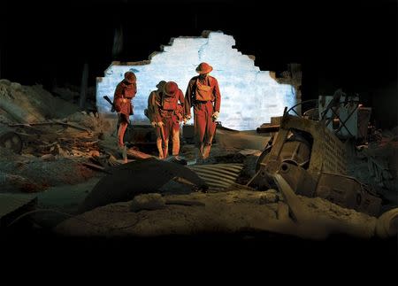 A full-scale depiction of "No Man's Land" is shown at the National World War I Museum at Liberty Memorial in Kansas City, Missouri, in this image released on July 11, 2014. REUTERS/National World War 1 Museum at Liberty Memorial/Handout via Reuters