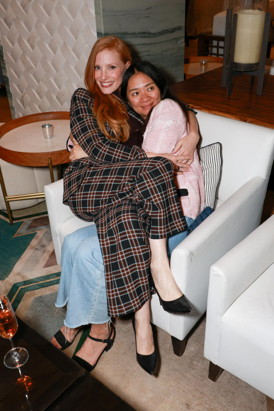 Jessica Chastain and Chloé Zhao