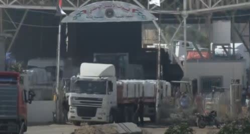 The border crossing between Egypt and Gaza has opened to let desperately needed aid flow to Palestinians (supplied)