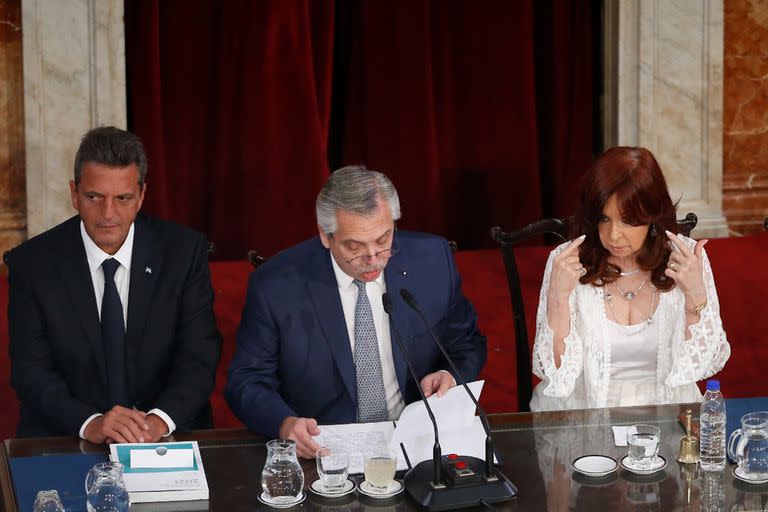 Apertura del 140 período de sesiones legislativas; Política; CABA; Congreso; Alberto Fernández; Cristina Kirchner