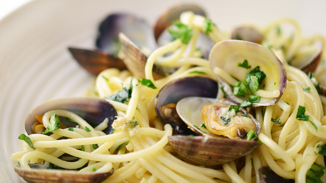 Seafood Pasta with mussels