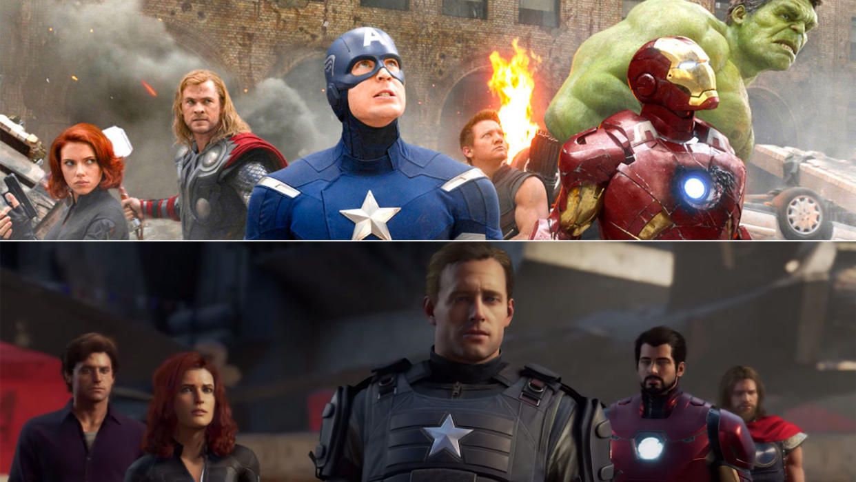 Marvel's Avengers clearly wants to be seen as the video game MCU. (Square Enix/Disney)