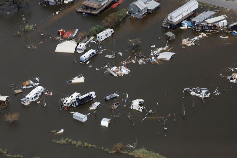 Aftermath of Hurricane Ida in Louisiana