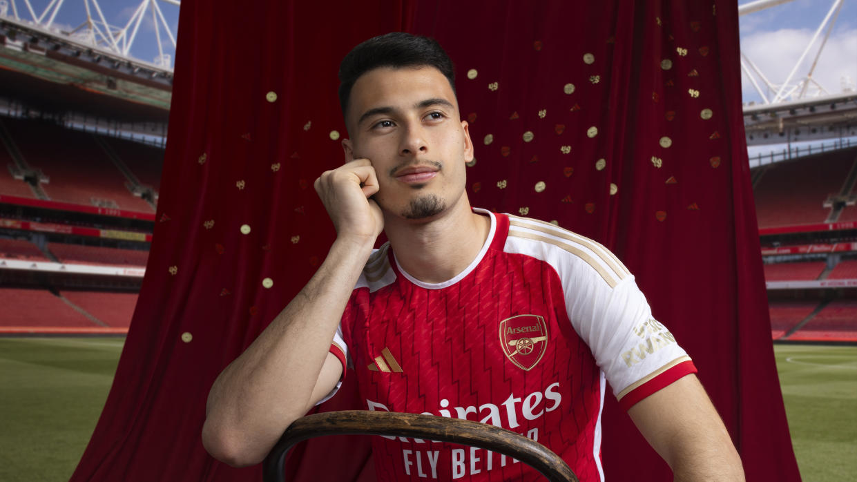  Arsenal's Gabriel Martinelli in 2023/24 kit 