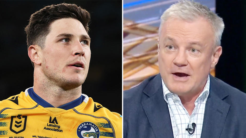 NRL 360 reporter Paul Kent (pictured right) has called for the Parramatta Eels to quickly sort out the contact negotiations with playmaker Mitchell Moses (pictured left). (Images: Getty Images/Fox Sports)