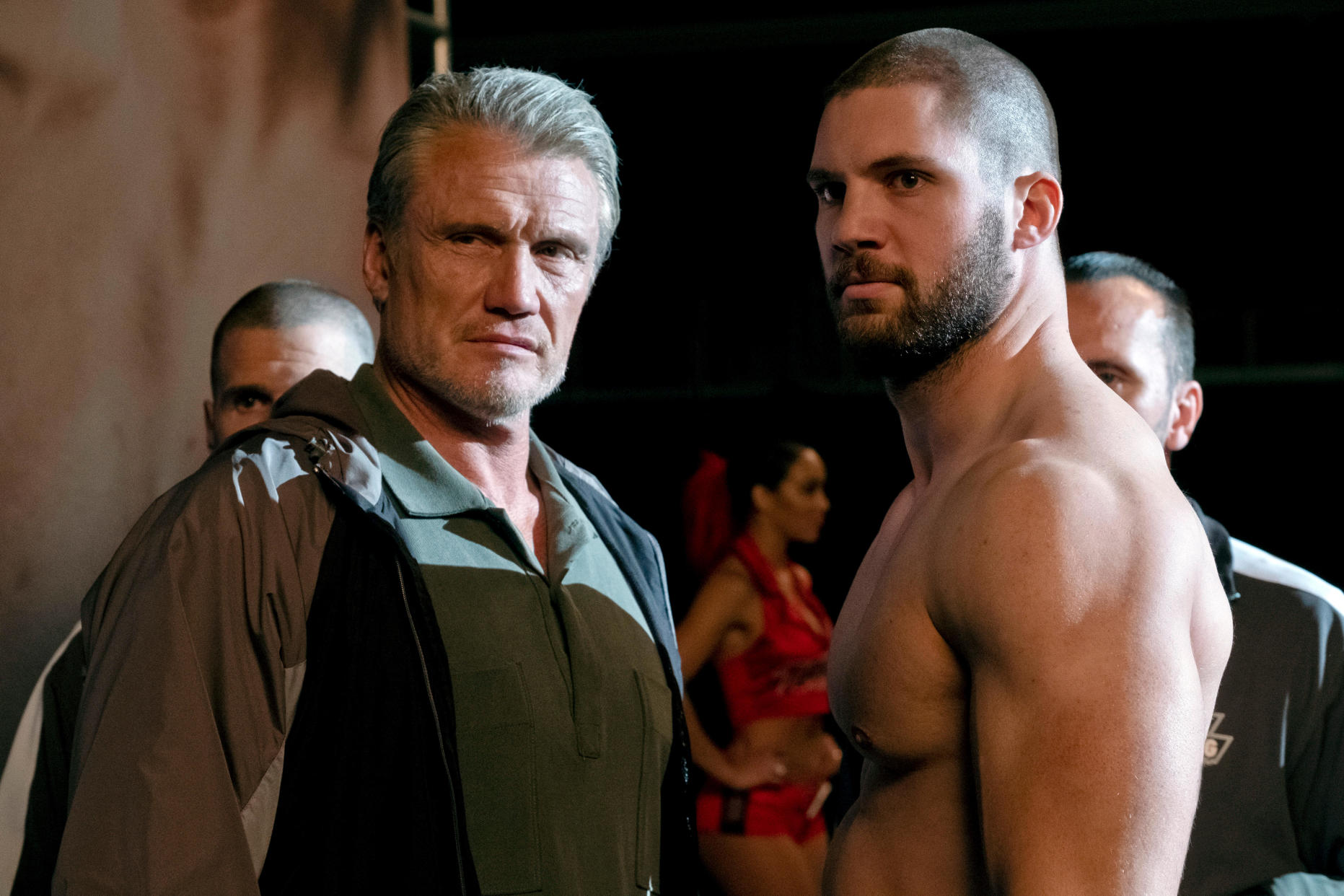 Prod DB © Barry Wetcher - Warner Bros. - Metro-Goldwyn-Mayer Studios - New Line Cinema / DR CREED 2 CREED II de Steven Caple Jr. 2018 USA Dolph Lundgren Florian Munteanu. boxe; boxing; boxeur; boxer