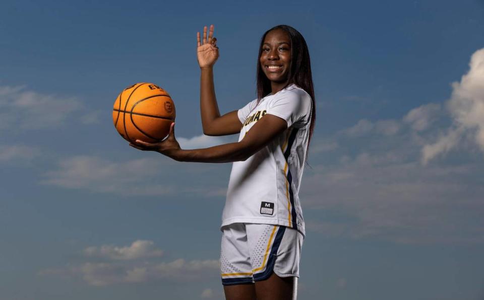 St. Thomas Aquinas’ Karina Gordon is the Miami Herald’s Broward Class 7A-5A Girls’ Basketball Player of the Year after leading the Raiders to their third consecutive state championship.