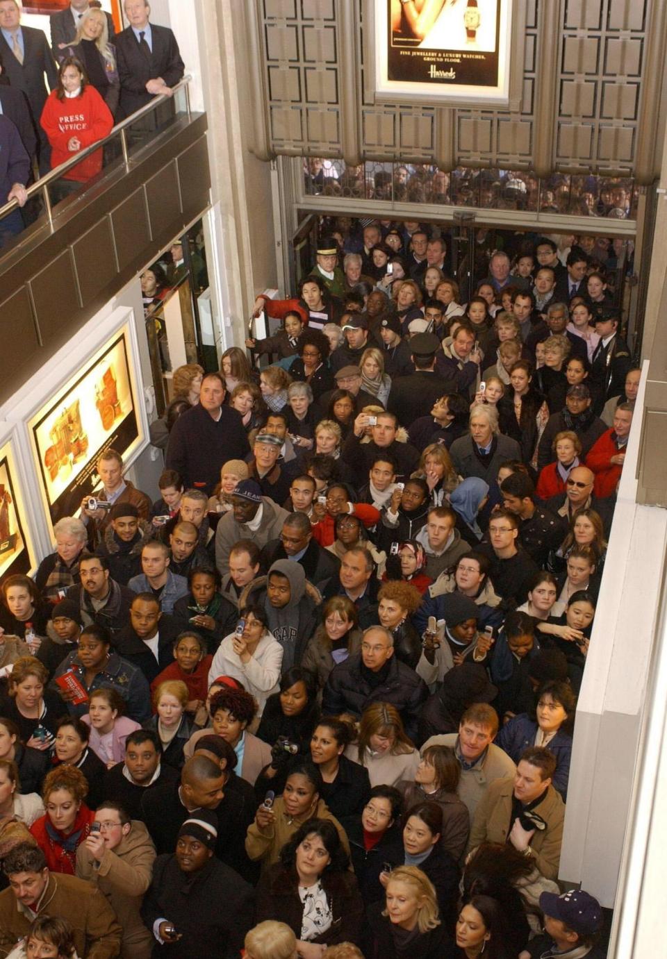 Shoppers in Harrods in 2005
