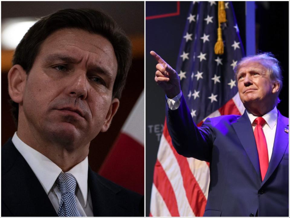 DeSantis and Trump are likely heading into a 2024 matchup (Getty)