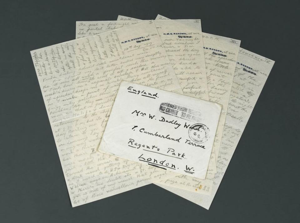 The love letter from Edward VIII has fetched more than £7,000 at auction (Cheffins/PA) (PA Media)