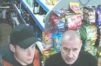 CCTV shows the housemates in a shop earlier. (Cheshire Police)