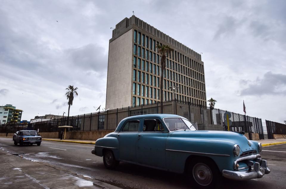 The U.S. State Department withdrew more than half of its staff from the embassy in Havana after diplomats there reported a number of baffling ailments. (Photo: ADALBERTO ROQUE/AFP/Getty Images)