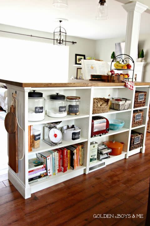 After: Double-Duty Kitchen Island