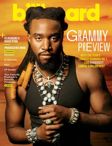 <p>Eric Ryan Anderson</p> Shaboozey covers Billboard