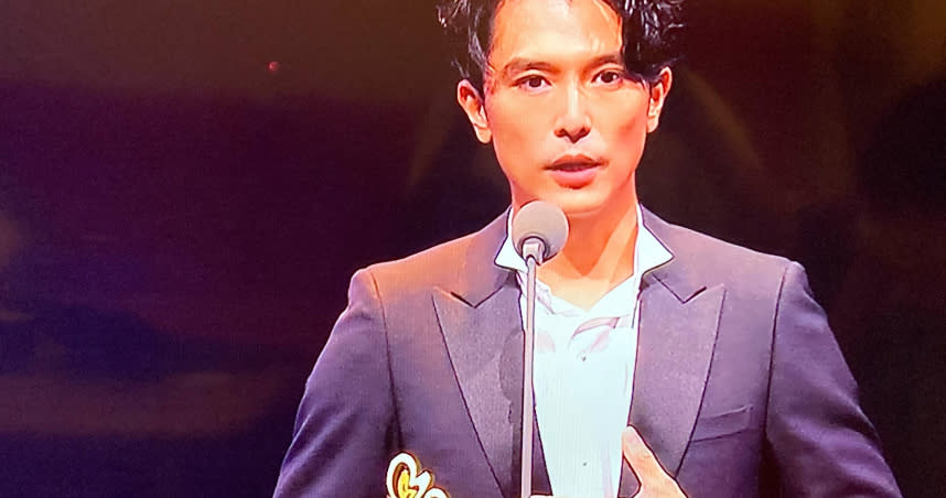 本屆台北電影獎最佳男主角獎由邱澤奪得。（翻攝自三立電視）