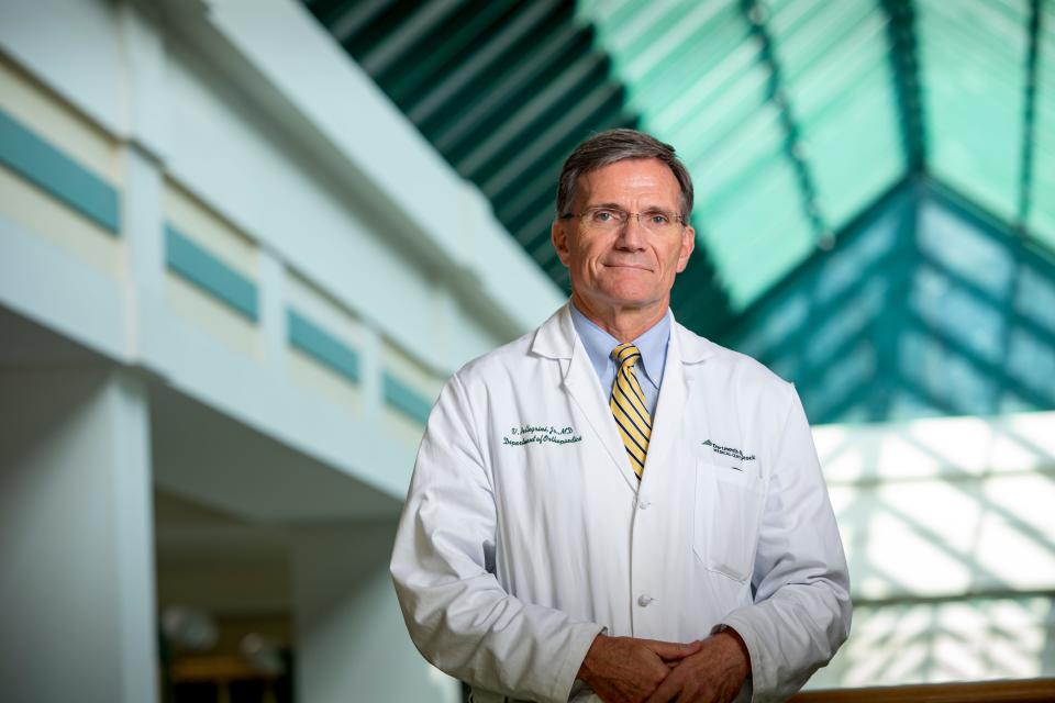 Dartmouth Health orthopaedic surgeon Vincent D. Pellegrini, Jr., MD, FAOA, has been recognized by the American Orthopaedic Association as a Pillar of the Orthopaedic Profession for his lasting legacy and influential contributions to the orthopaedic profession.