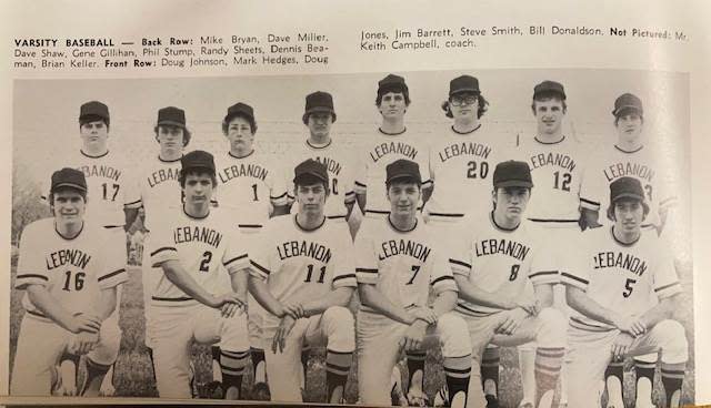 Doug Jones was a senior on the 1975 Lebanon high school baseball team.