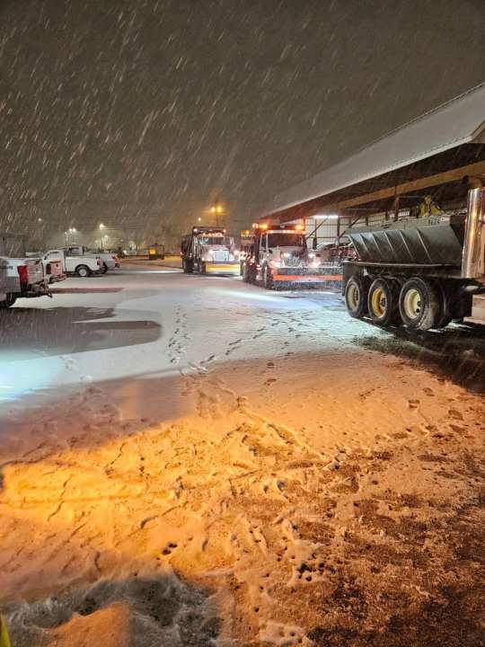 Snowfall in Smyrna (Courtesy: Smyrna Police Department)