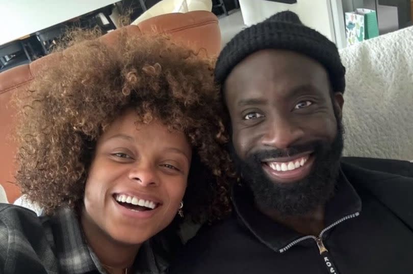 Strictly Come Dancing's Fleur East with her husband Marcel Robin