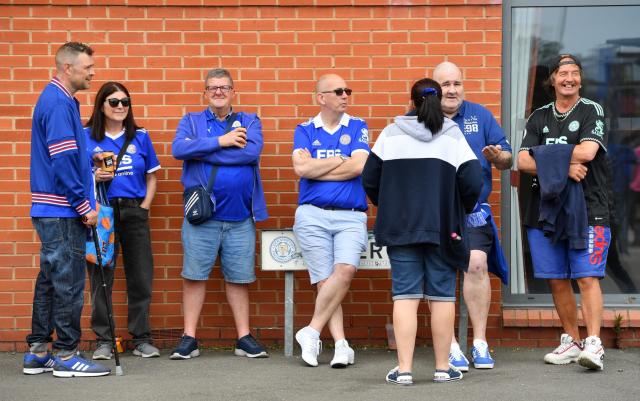 Leicester fans - Plumb Images/Leicester City FC via Getty Images