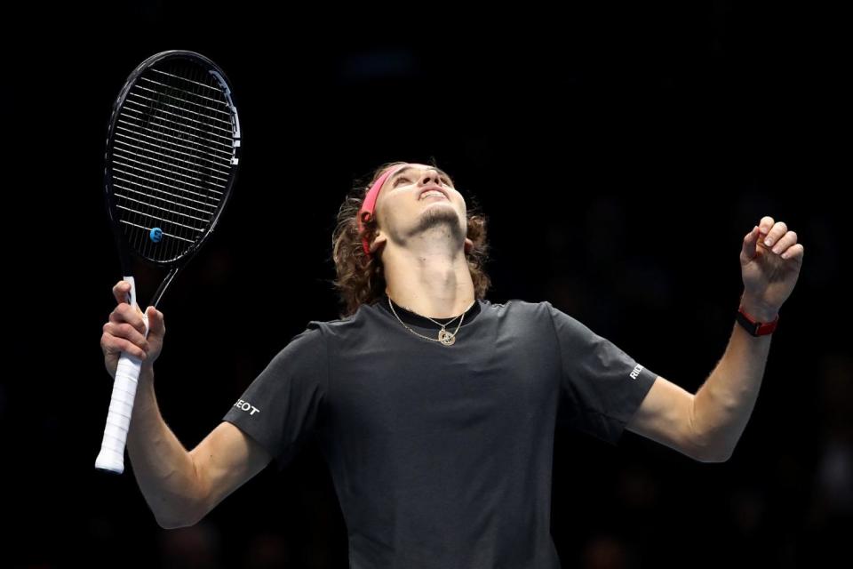 Zverev beat Federer on Saturday to qualify for his first final at the traditional season-ending tournament