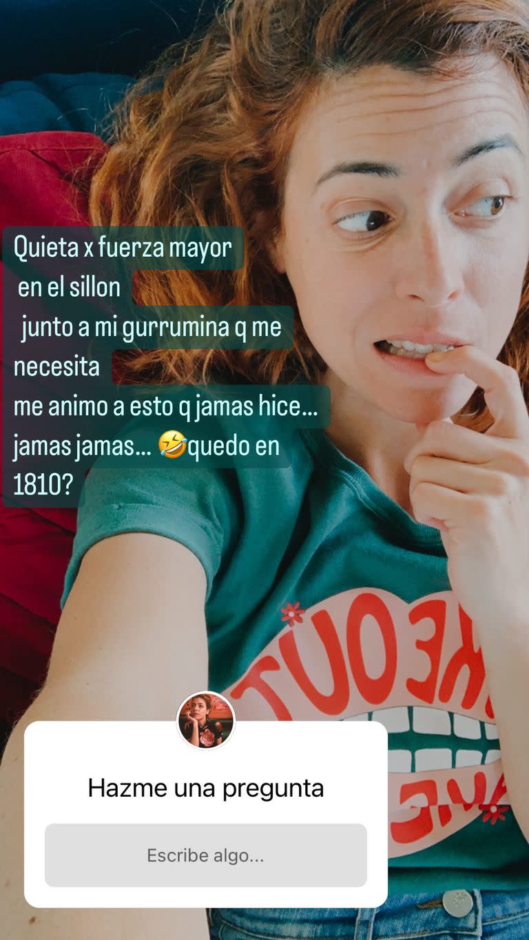 Martina Sánchez Acosta abrió la caja de preguntas de Instagram y se sorprendió con las inquietudes de sus seguidores. Foto/Instagram: @teodeliinesias