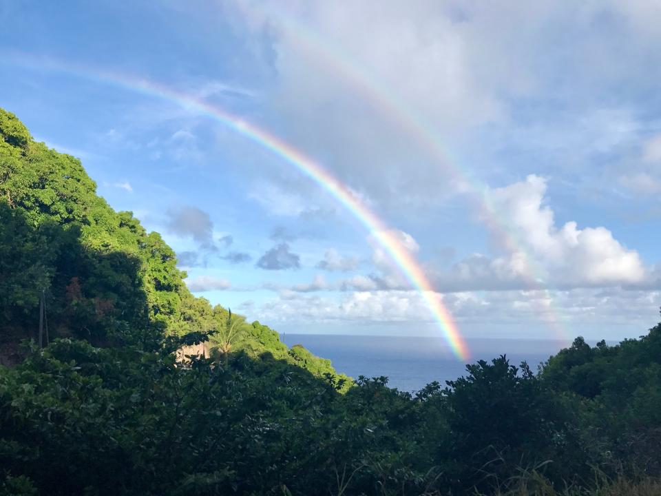 double rainbow in hana