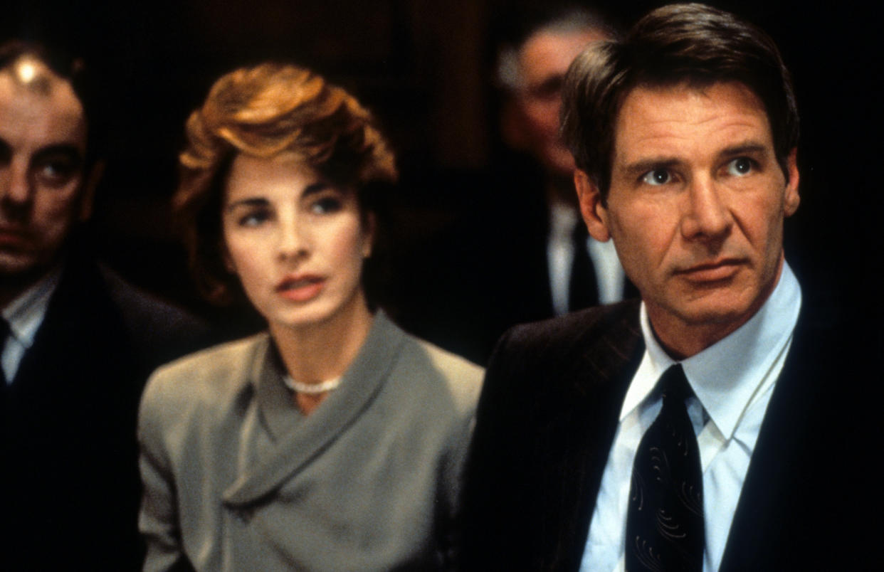 Anne Archer y Harrison Ford en una escena de la película 'Juego de patriotas', 1992. (Foto de Paramount/Getty Images)