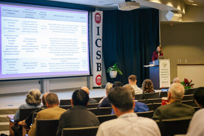 Dr. Laurie Carpenter Dolan, an Expert Reviewer in the General Recognized As Safe (GRAS) process, presenting her study on the safety of Korean red ginseng consumption at the International Conference on the Science of Botanicals (ICSB).
