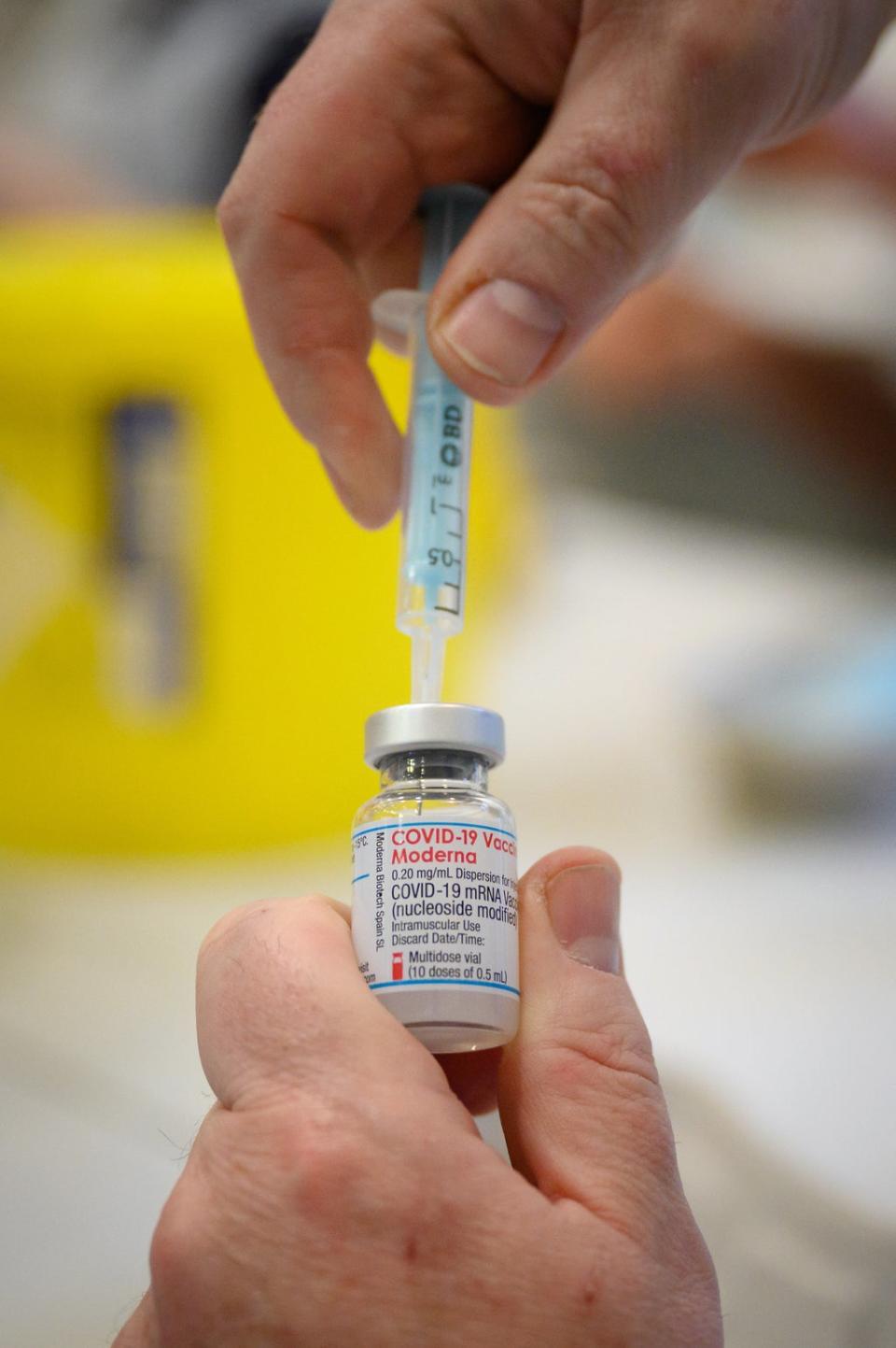 The booster vaccine significantly reduces risk of death from Omicron (Leon Neal/PA) (PA Wire)