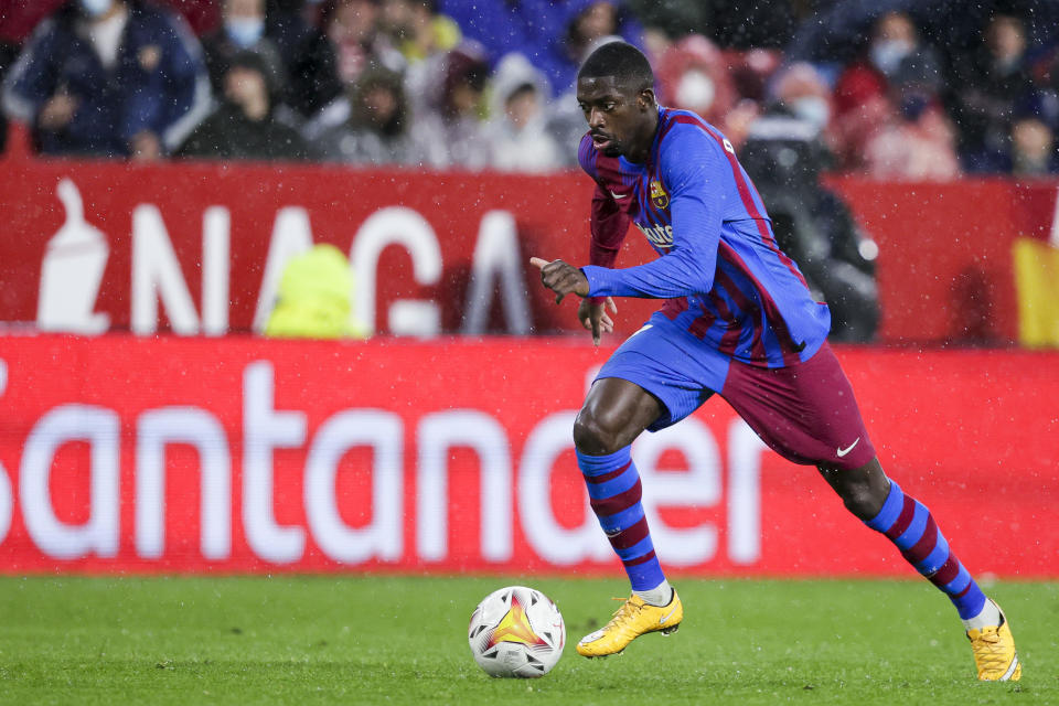 Ousmane Dembélé durante un partido del Barcelona esta temporada. (Foto: David S. Bustamante / Soccrates / Getty Images).