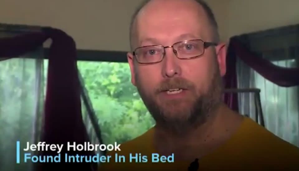 This man came home to find a robber asleep in his house after ransacking it. Source: NBC News