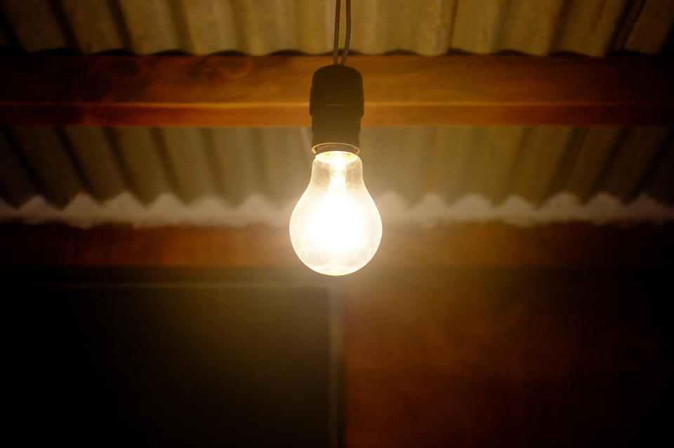 An old incandescent bulb