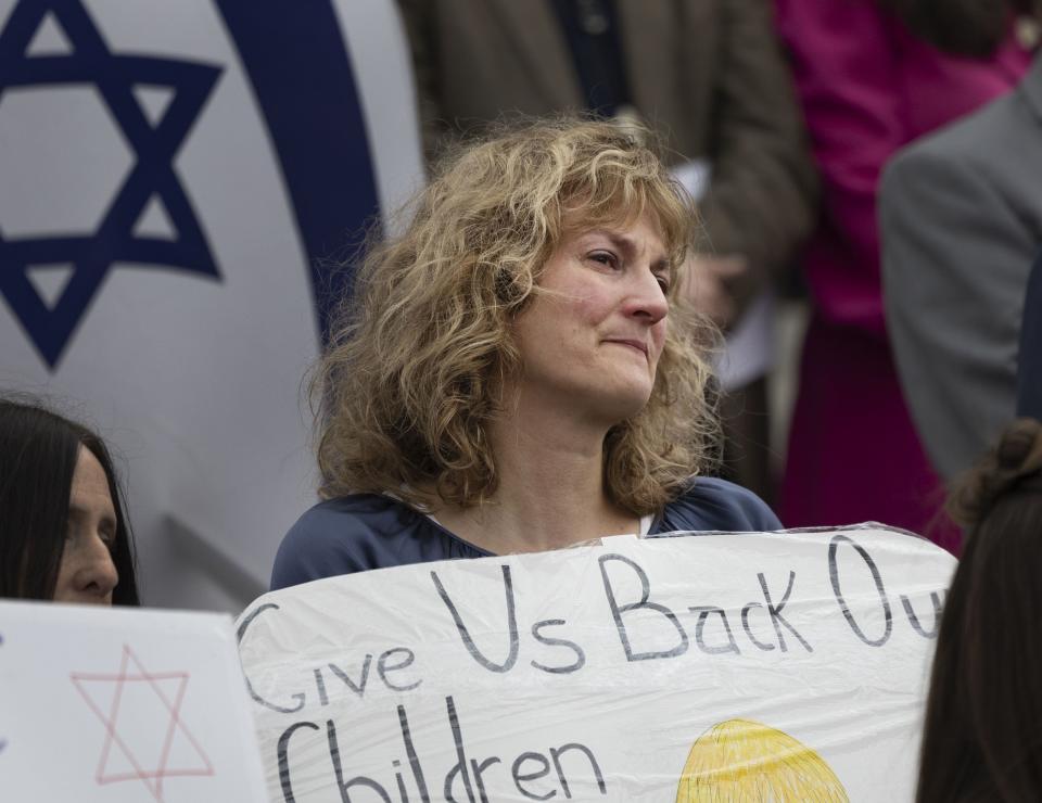 A woman attends the Stand with Israel rally at the Capitol in Salt Lake City on Wednesday, Oct. 11, 2023. | Laura Seitz, Deseret News