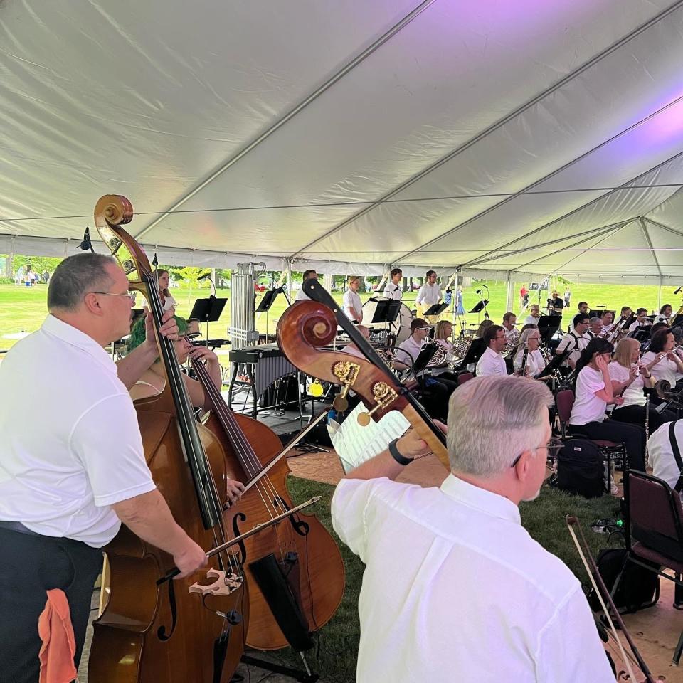 Wagon Wheel Symphony of the Lakes, under the direction of Maestro Jason Thompson, will perform a patriotic concert at the Miller Sunset Pavilion in Winona Lake.