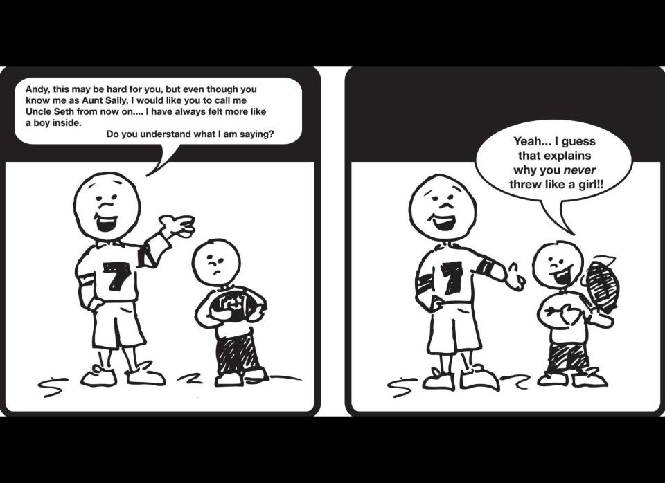 Realization that one is trans can take anywhere from a few moments to several decades. Usually, trans people have an inkling early on in their lives that their assigned gender feels out of sync with their bodies. The self-realization process is extremely complicated. The human mind does its best to help us survive, which can translate into triggering intense denial. Because of societal constraints, it is common for a person to try to ignore signs pointing toward transgenderism, whether consciously or unconsciously. 