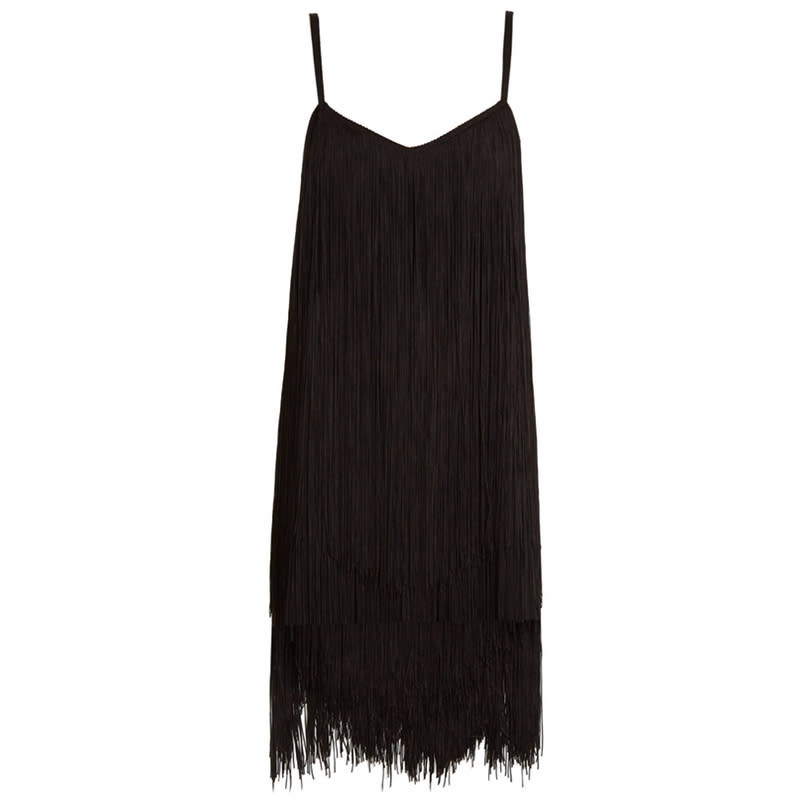 <a rel="nofollow noopener" href="https://rstyle.me/n/cxg54qchdw" target="_blank" data-ylk="slk:Long-Fringe Slip Dress, Raey, $424Tiers of fringe are made for dancing.;elm:context_link;itc:0;sec:content-canvas" class="link ">Long-Fringe Slip Dress, Raey, $424<p>Tiers of fringe are made for dancing.</p> </a>