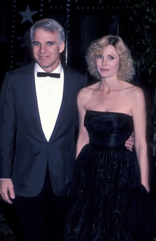 <p>Ron Galella/Ron Galella Collection via Getty </p> A young Steve Martin and Victoria Tennant