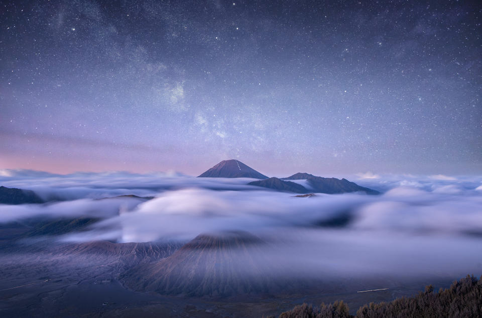 'Cosmic Clouds' by @donaldhyip shows an eerie shot of Mt Bromo, an active volcano in East Java, Indonesia.