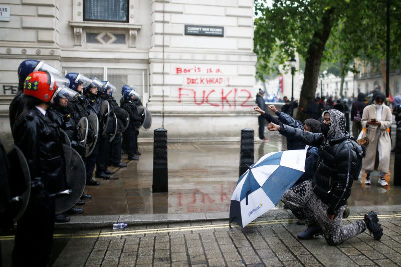 Protest against the death of George Floyd, in London