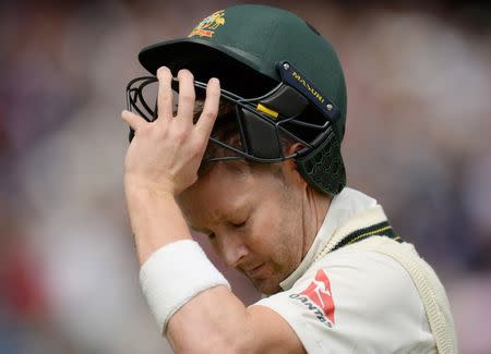 Cricket - England v Australia - Investec Ashes Test Series Third Test - Edgbaston - 29/7/15 Australia captain Michael Clarke leaves the field dejected after being bowled Reuters / Philip Brown Livepic