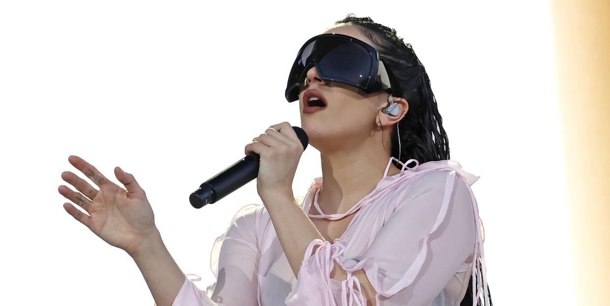 indio, california april 15 rosalía performs at the coachella stage during the 2023 coachella valley music and arts festival on april 15, 2023 in indio, california photo by frazer harrisongetty images for coachella