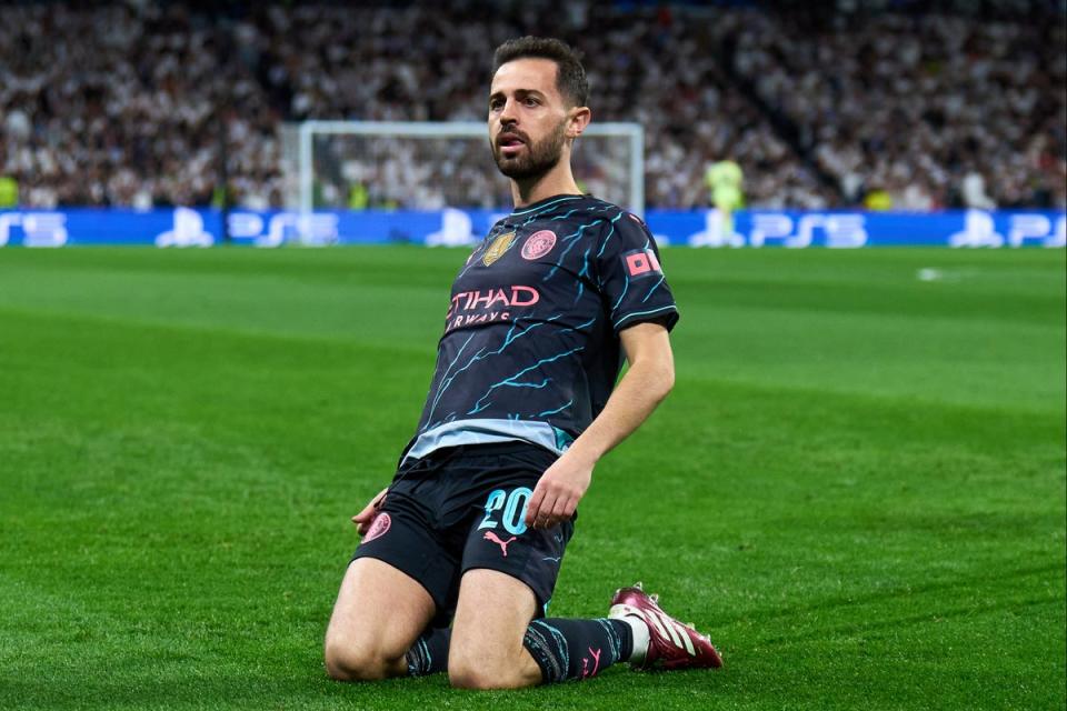 Bernardo Silva will aim to send Man City into the Champions League semi-finals  (Getty Images)