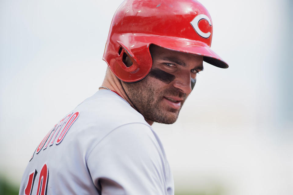 <p>Cincinnati Reds slugger Joey Votto put together one of the most incredible season ever by a Canadian and was rewarded by being named the Lou Marsh winner as Canada’s top athlete. (Photo by Shelley Lipton/Icon Sportswire via Getty Images) </p>