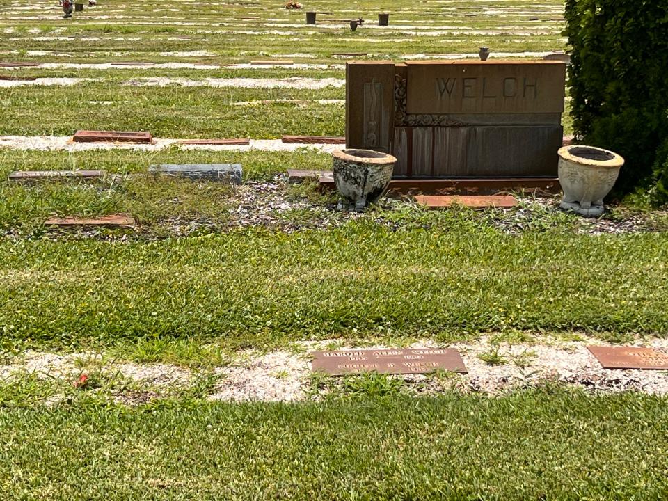 Vero Beach should do a better job maintaining its cemetery, said letter writer Adam Chrzan, who photographed this image of weeds and other issues at Crestlawn Cemetery in July 2023.