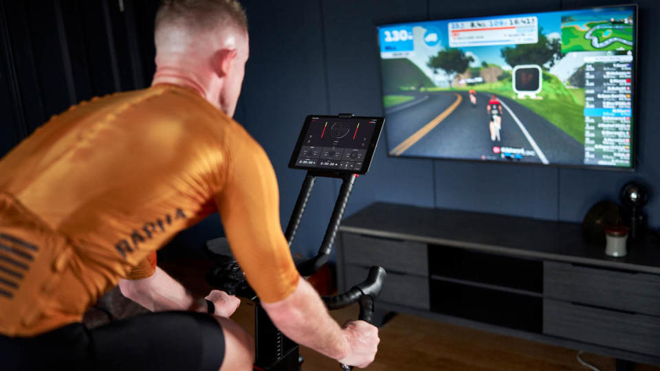 People using the Wattbike Atom exercise bike