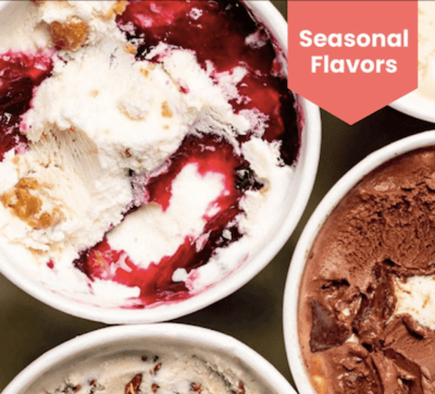 <p>For $85 per month, give the gift of seasonally flavored ice creams from the iconic Salt and Straw. </p><p><strong><a href="https://go.skimresources.com?id=113896X1572730&xs=1&url=https%3A%2F%2Ffave.co%2F3EfBtyp&sref=parade.com%2Fshopping%2Fbest-gifts-under-100" rel="noopener" target="_blank" data-ylk="slk:Seasonal Pints Club, $85 at Salt and Straw;elm:context_link;itc:0;sec:content-canvas" class="link ">Seasonal Pints Club, $85 at Salt and Straw </a></strong></p><p>Salt and Straw</p>