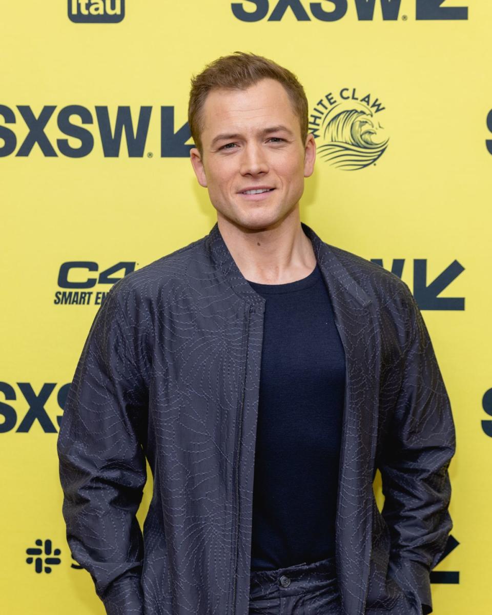 taron egerton, taron egerton red carpet, taron egerton tetris premiere, taron egerton 2023