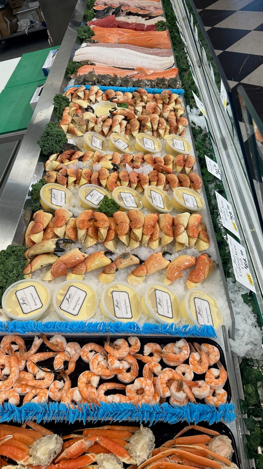 Known for their impressive seafood selection, Joseph's Classic Market currently has stone crab claws in stock and ready for enjoyment.