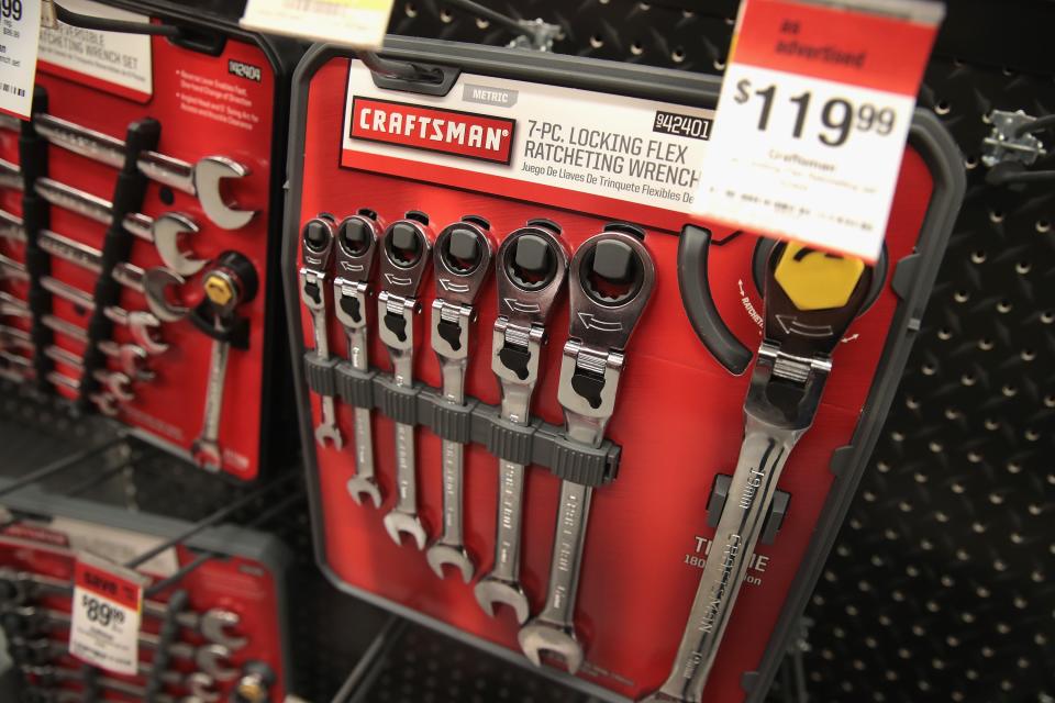 Sears will sell its Craftsman tools brand to Stanley Black & Decker. Source: Getty Images